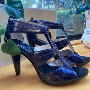 Michael Kors Berkley T Strap Purple Sz 8